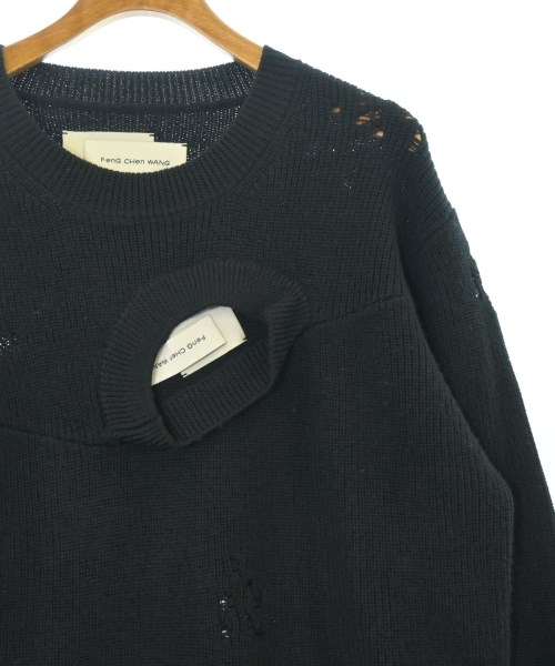 Feng Chen Wang（フェンチェンワン）ニット・セーター 黒 サイズ:M メンズ/2200646850030