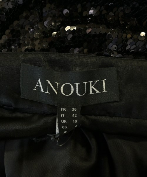 ANOUKI（アヌーキ）ロング・マキシ丈スカート 黒 サイズ:42(M位) レディース/2200715799093