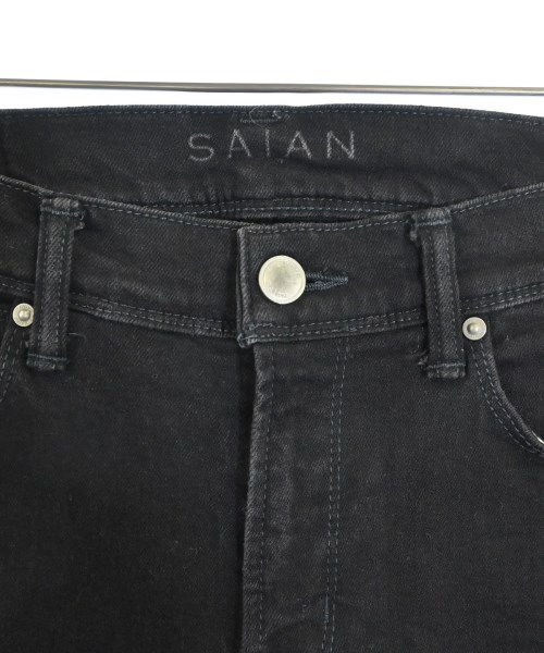 SAiAN（サイアン）デニムパンツ 黒 サイズ:0(XS位) レディース/2200634926051