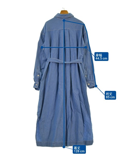 SAiAN（サイアン）シャツワンピース 青 サイズ:1(S位) レディース/2200648887072