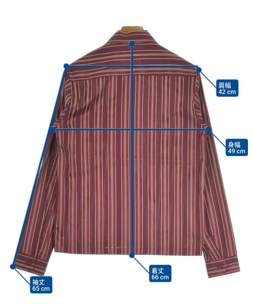 THE ACADEMY NEW YORK（ザアカデミーニューヨーク）カジュアルシャツ 赤 サイズ:S メンズ/2200658547140