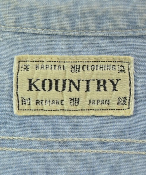 KAPITAL KOUNTRY（キャピタルカントリー）カジュアルシャツ 青 サイズ:3(L位) メンズ/2200698176065