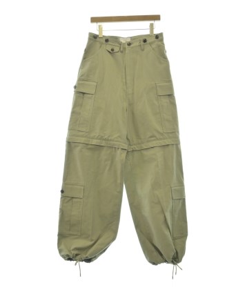 ぷーさん様SUGARHILLシュガーヒルヘリンボーンカーゴパンツ　W32 Sugarhill's HERRINGBONE ARMY CARGO PANTS (khaki) (cargo