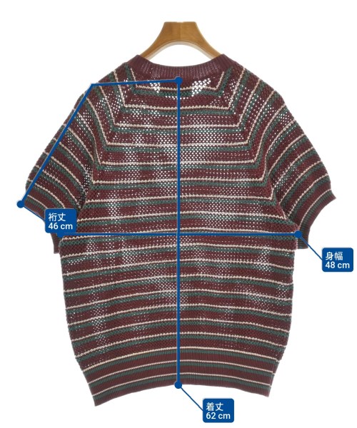 SUGARHILL（シュガーヒル）ニット・セーター 赤 サイズ:1(S位) メンズ/2200630396131