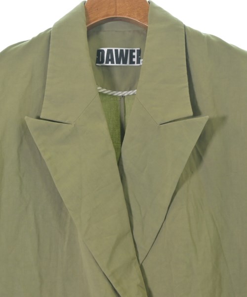 DAWEI（ダウェイ）カジュアルジャケット カーキ サイズ:36(XS位) レディース/2200679722014