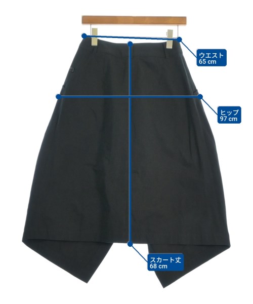 DAWEI（ダウェイ）ひざ丈スカート 紺 サイズ:36(XS位) レディース/2200714444024