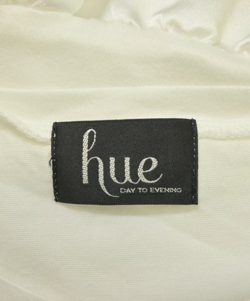 hue DAY TO EVENING（ヒューデイトゥイブニング）Tシャツ・カットソー 白 サイズ:38(M位) レディース/2200612529021