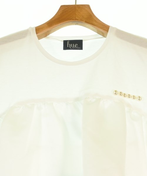 hue DAY TO EVENING（ヒューデイトゥイブニング）Tシャツ・カットソー 白 サイズ:38(M位) レディース/2200612529021