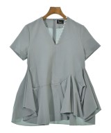 hue DAY TO EVENING（ヒューデイトゥイブニング）ブラウス 青 サイズ:36(S位) レディース/2200662576129