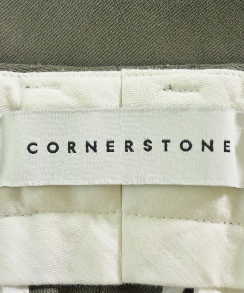 CORNERSTONE（コーナーストーン）スラックス カーキ サイズ:46(S位) メンズ/2200659683373