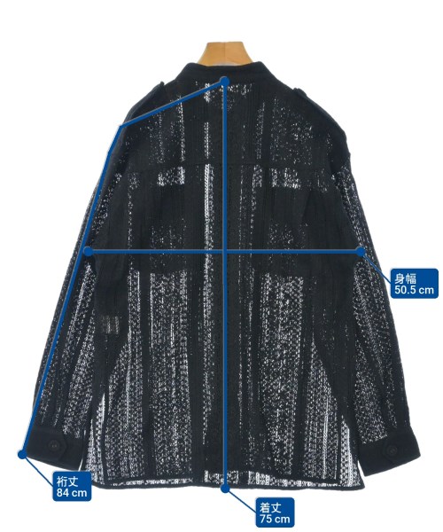 Pheeta（フィータ）カジュアルシャツ 黒 サイズ:1(S位) レディース/2200629412064