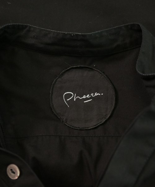 Pheeta（フィータ）カジュアルシャツ 黒 サイズ:1(S位) メンズ/2200618612031