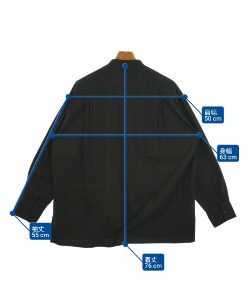 Pheeta（フィータ）カジュアルシャツ 黒 サイズ:1(S位) メンズ/2200618612031