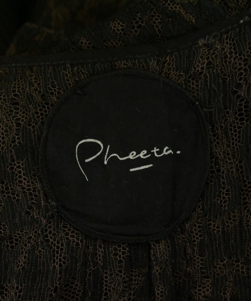 Pheeta（フィータ）カジュアルシャツ 黒 サイズ:1(S位) レディース/2200724863051