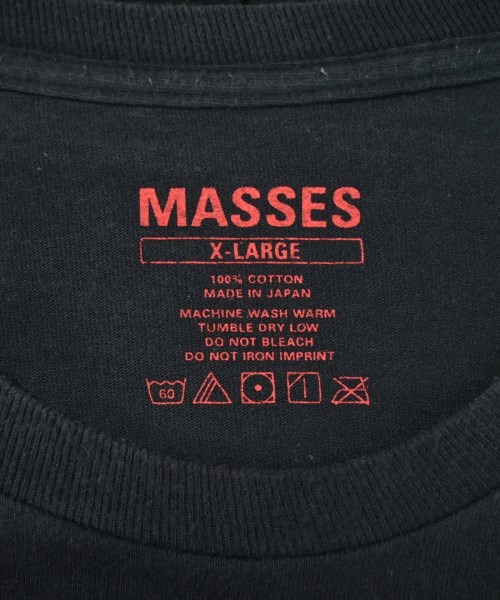 MASSES（マシス）Tシャツ・カットソー 黒 サイズ:XL メンズ/2200533909049