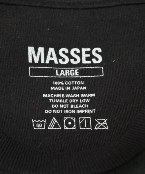 MASSES（マシス）Tシャツ・カットソー 黒 サイズ:L メンズ/2200716838043
