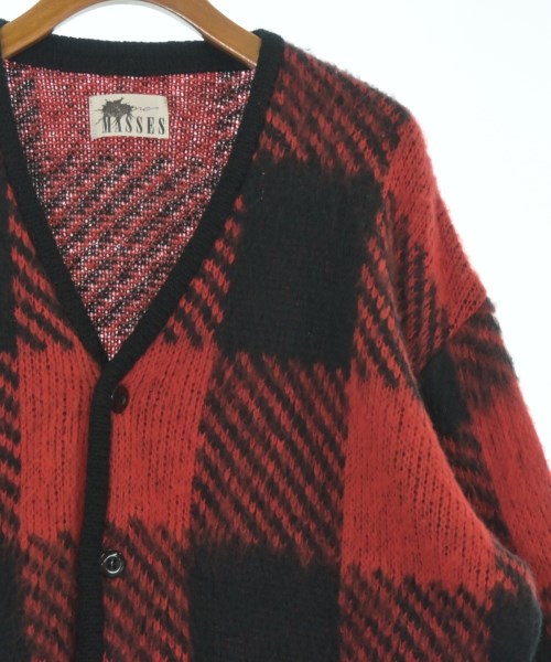 MASSES（マシス）カーディガン 赤 サイズ:L メンズ/2200654489024