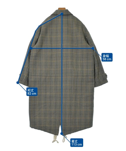 PLAN C（プランシー）ステンカラーコート グレー サイズ:38(S位) レディース/2200634723025