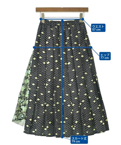 PLAN C（プランシー）ロング・マキシ丈スカート 黒 サイズ:36(S位) レディース/2200635818072