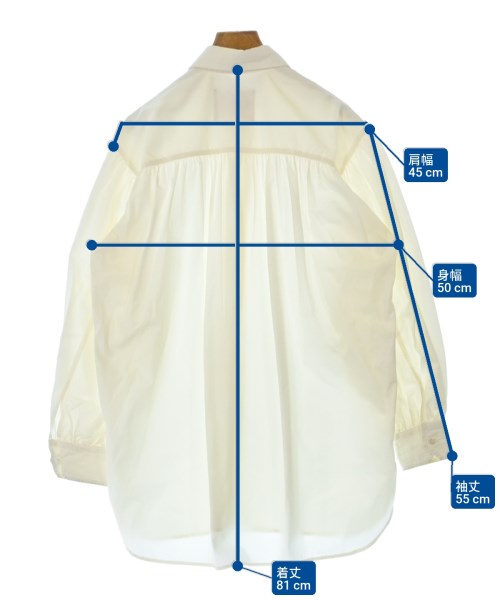 PLAN C（プランシー）カジュアルシャツ 白 サイズ:34(XS位) レディース/2200638556025