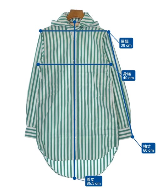 PLAN C（プランシー）カジュアルシャツ 緑 サイズ:36(XS位) レディース/2200638556032