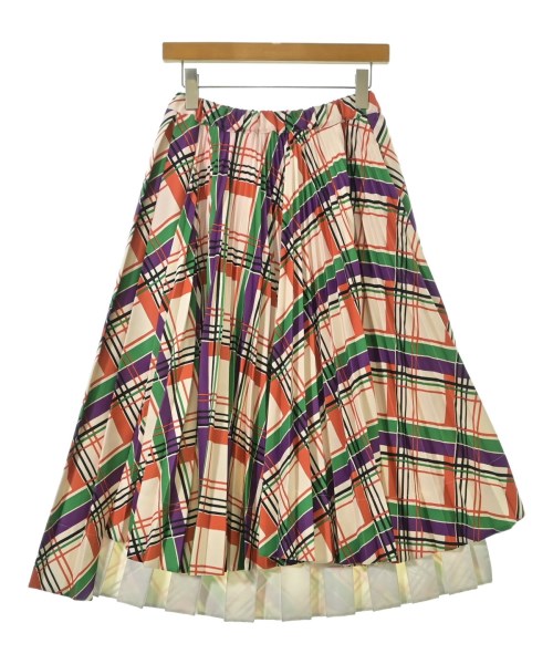 PLAN C(プランシー)ロング・マキシ丈スカート 白 サイズ:40(M位)/2200644358033