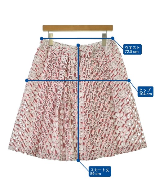 PLAN C（プランシー）ロング・マキシ丈スカート 赤 サイズ:38(S位) レディース/2200644603614