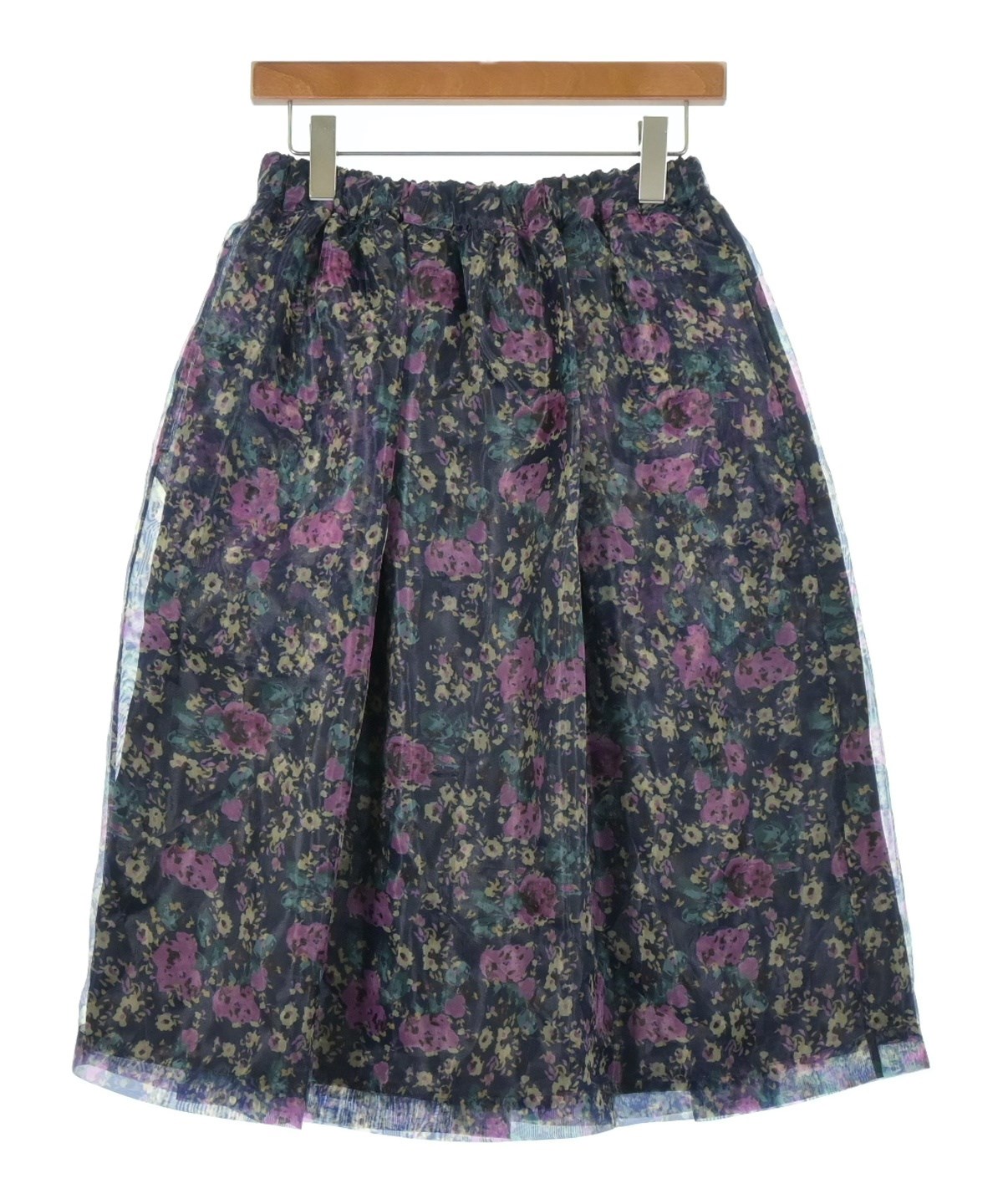 PLAN C（プランシー）ひざ丈スカート 紫 サイズ:38(S位) レディース  