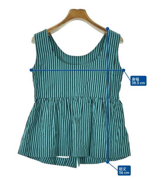 PLAN C（プランシー）ブラウス 青 サイズ:36(XS位) レディース/2200612958104