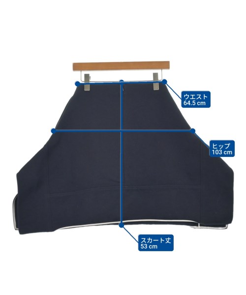 PLAN C（プランシー）ひざ丈スカート 紺 サイズ:36(XS位) レディース/2200628943026
