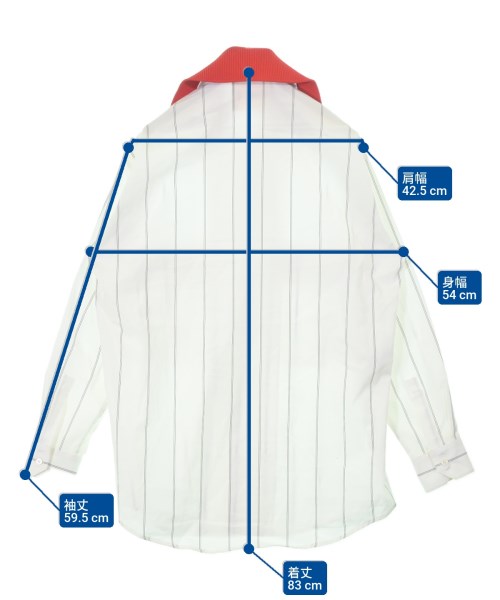 PLAN C（プランシー）カジュアルシャツ 白 サイズ:40(M位) レディース/2200674202382