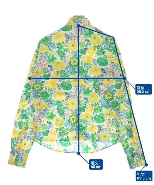 PLAN C（プランシー）カジュアルシャツ 緑 サイズ:36(XS位) レディース/2200672154393