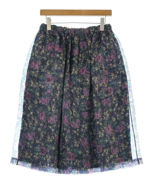PLAN C(プランシー)ひざ丈スカート 紫 サイズ:40(M位)/2200679938095