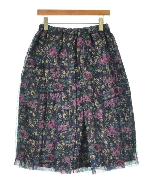 PLAN C（プランシー）ひざ丈スカート 紺 サイズ:38(S位) レディース/2200679938156