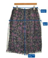 PLAN C（プランシー）ひざ丈スカート 紺 サイズ:38(S位) レディース/2200701198206
