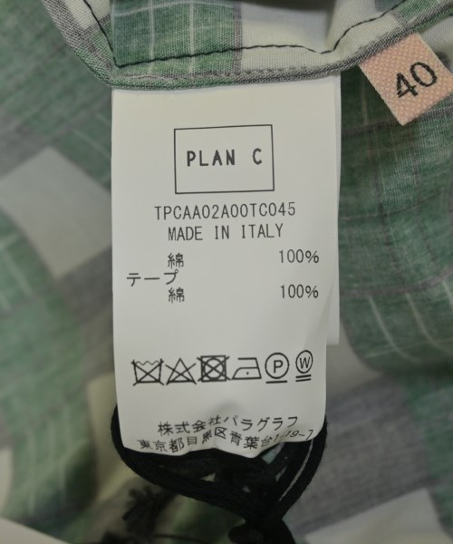 PLAN C（プランシー）ブラウス 緑 サイズ:40(M位) レディース/2200701763039