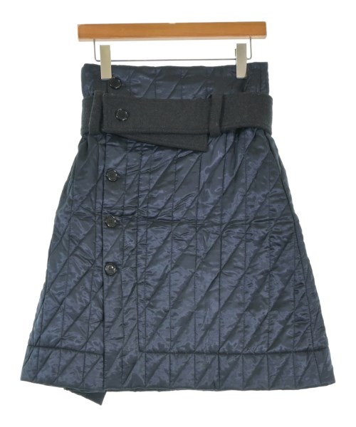 PLAN C(プランシー)ひざ丈スカート 紺 サイズ:38(S位)/2200656061143
