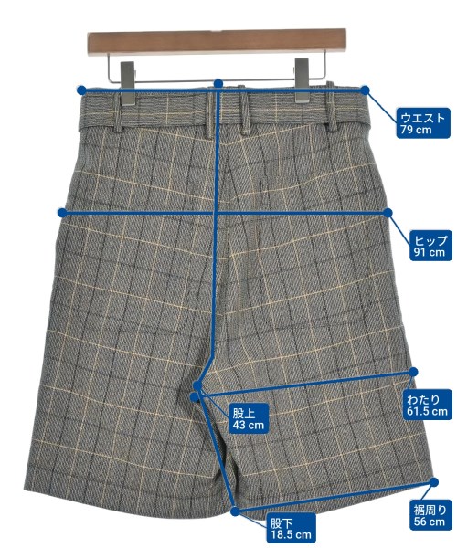 PLAN C（プランシー）ショートパンツ グレー サイズ:40(M位) レディース/2200658547010