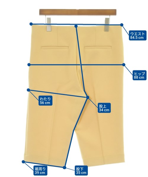 PLAN C（プランシー）ショートパンツ 黄 サイズ:42(M位) レディース/2200659308023