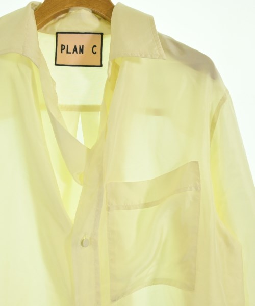 PLAN C（プランシー）カジュアルシャツ 黄 サイズ:40(M位) レディース/2200719598029
