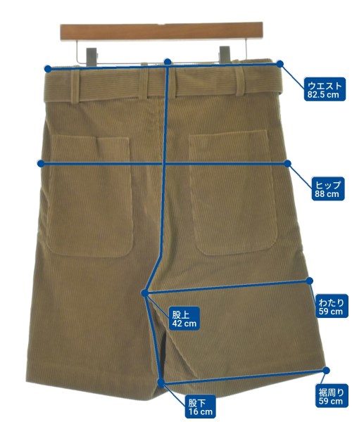 PLAN C（プランシー）ショートパンツ カーキ サイズ:38(S位) レディース/2200646439020