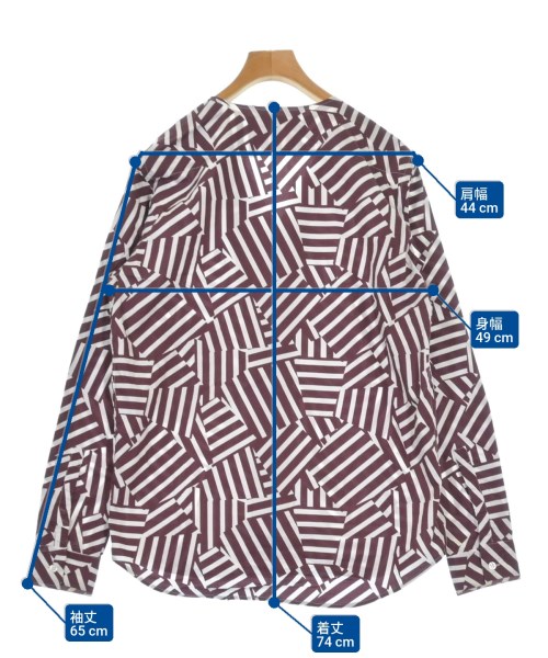 PLAN C（プランシー）カジュアルシャツ 赤 サイズ:40(M位) レディース/2200646819099