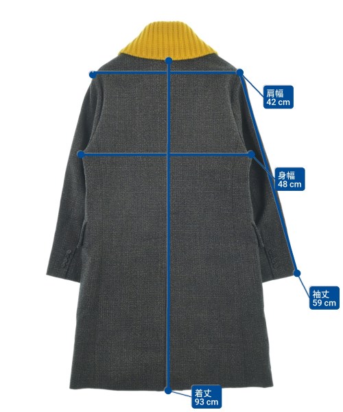 PLAN C（プランシー）チェスターコート グレー サイズ:38(M位) レディース/2200648048015