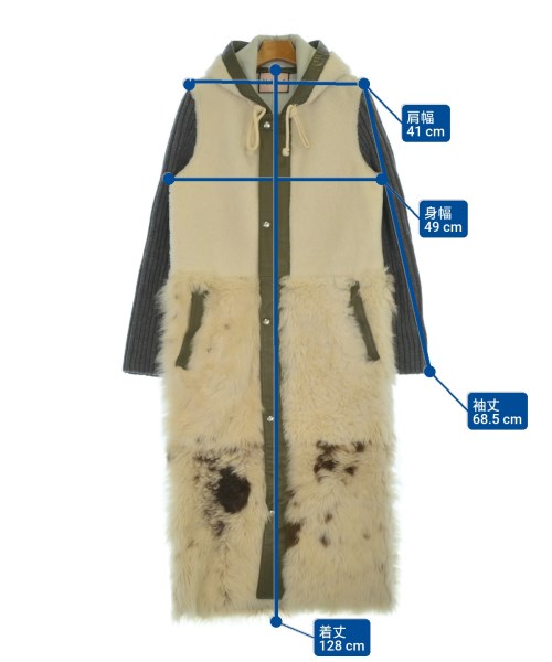 PLAN C（プランシー）ムートンコート 白 サイズ:40(M位) レディース/2200650102019