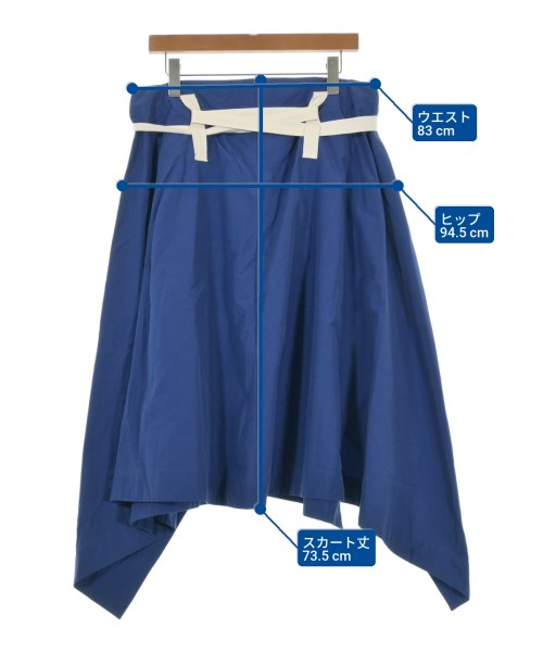 PLAN C（プランシー）ロング・マキシ丈スカート 青 サイズ:36(XS位) レディース/2200641750069