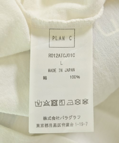 PLAN C（プランシー）Tシャツ・カットソー 白 サイズ:L レディース/2200686397021