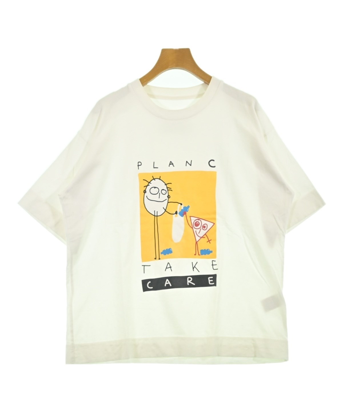 PLAN C（プランシー）Tシャツ・カットソー 白 サイズ:L レディース