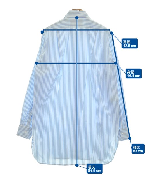 PLAN C（プランシー）カジュアルシャツ 青 サイズ:38(S位) レディース/2200666328274