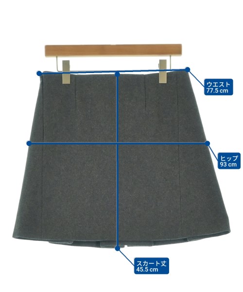 PLAN C（プランシー）ミニスカート グレー サイズ:40(M位) レディース/2200669675016