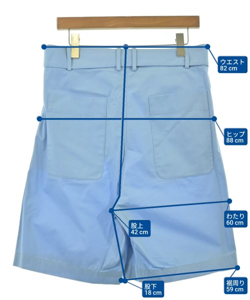 PLAN C（プランシー）ショートパンツ 青 サイズ:40(M位) レディース/2200682353076